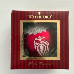 Waterford Holiday Heirlooms - Holiday Tree Ball Red Christmas Ornament 153806